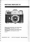 Kodak Retina Reflex 3 manual. Camera Instructions.